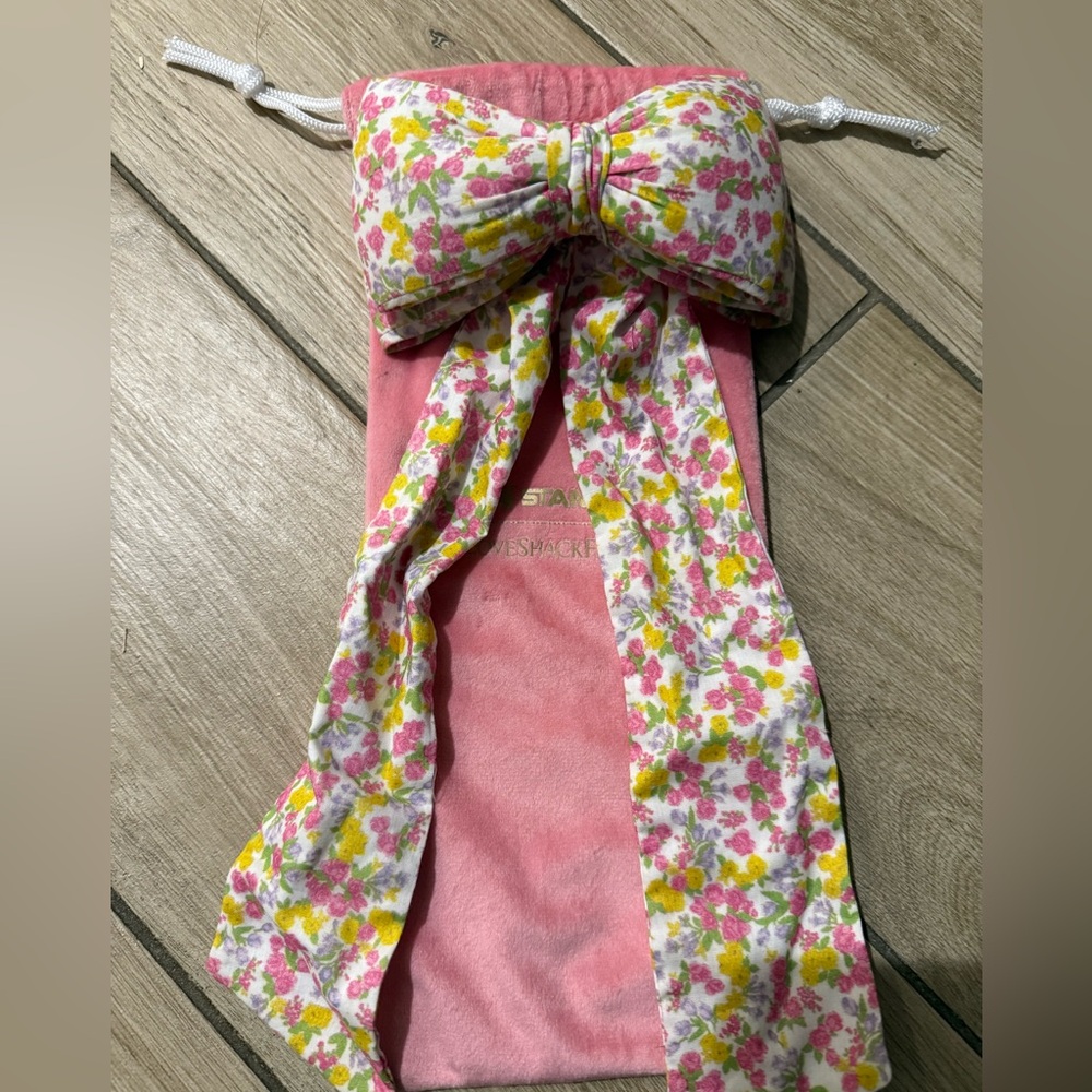 LoveShackFancy Pink and Yellow Floral Hair clip, NWOT